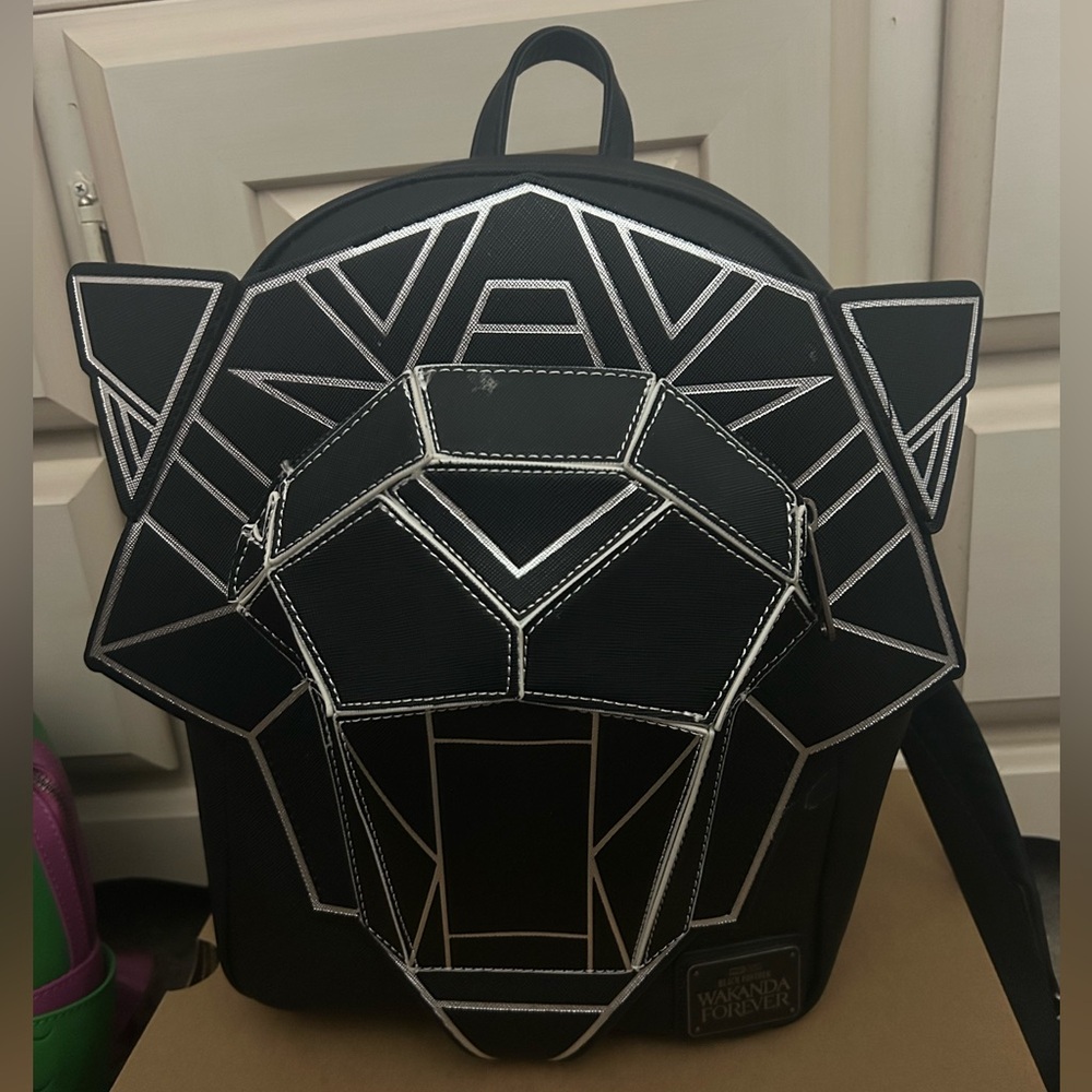 Loungefly Black Panther Wakanda Forever Geometric Backpack